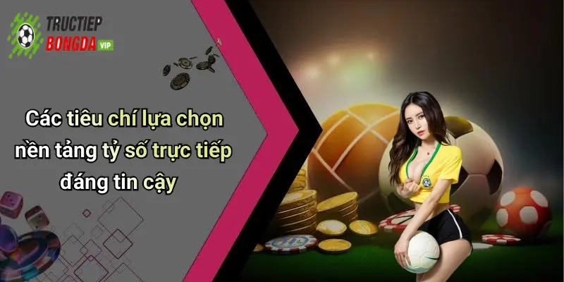 Các tiêu chí lựa chọn nền tảng tỷ số trực tiếp đáng tin cậy