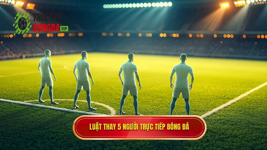 Luật thay 5 người TRỰC TIẾP BÓNG ĐÁ